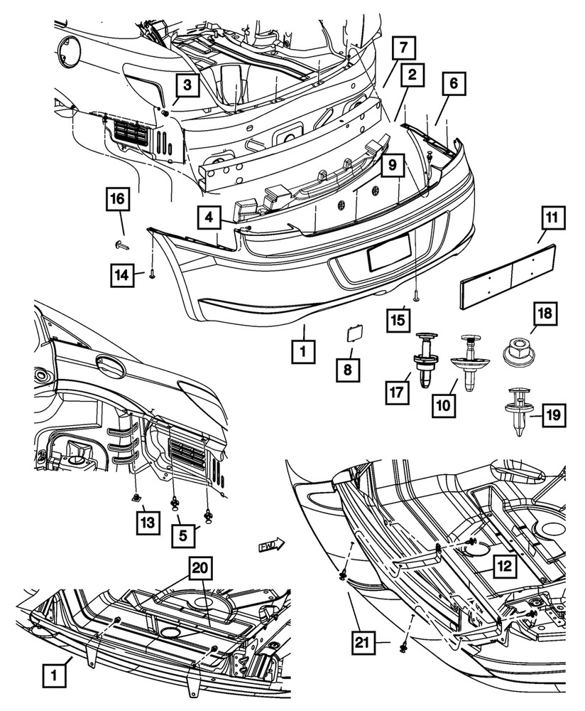 Genuine Mopar Push Pin 4389947AA