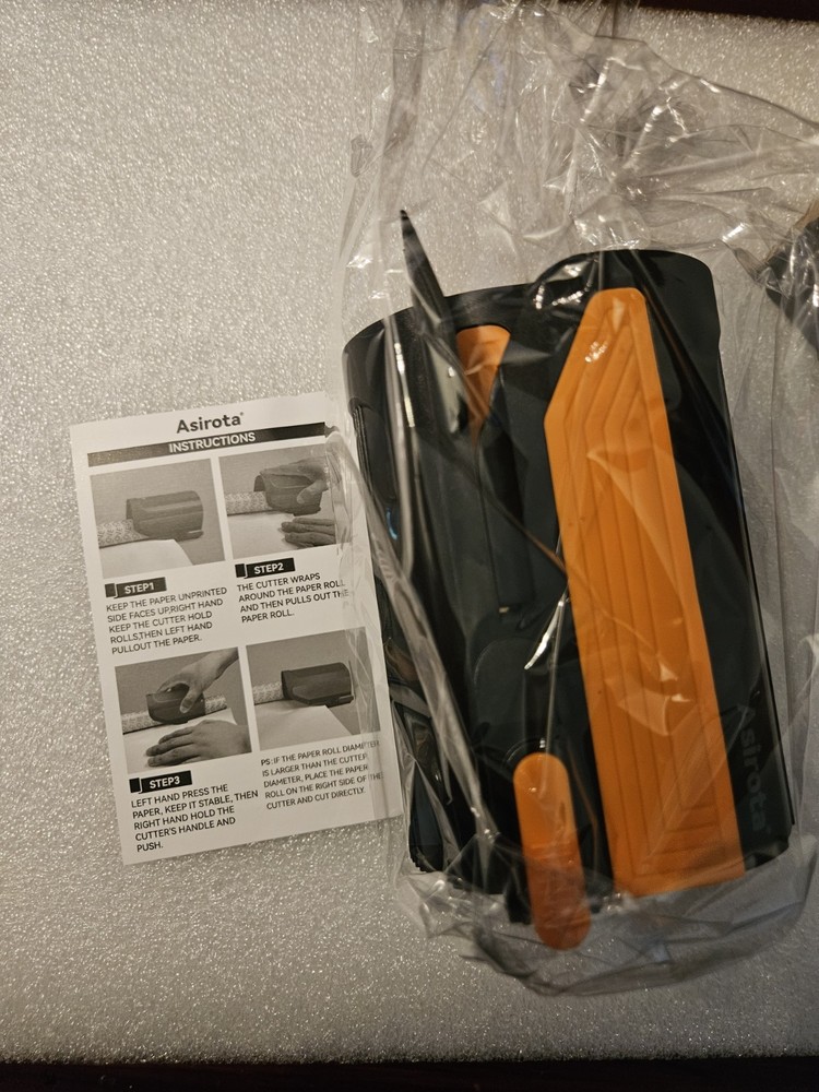 Wrapping Paper Cutter - 2 Pack - With 3 Replacement Blades.
