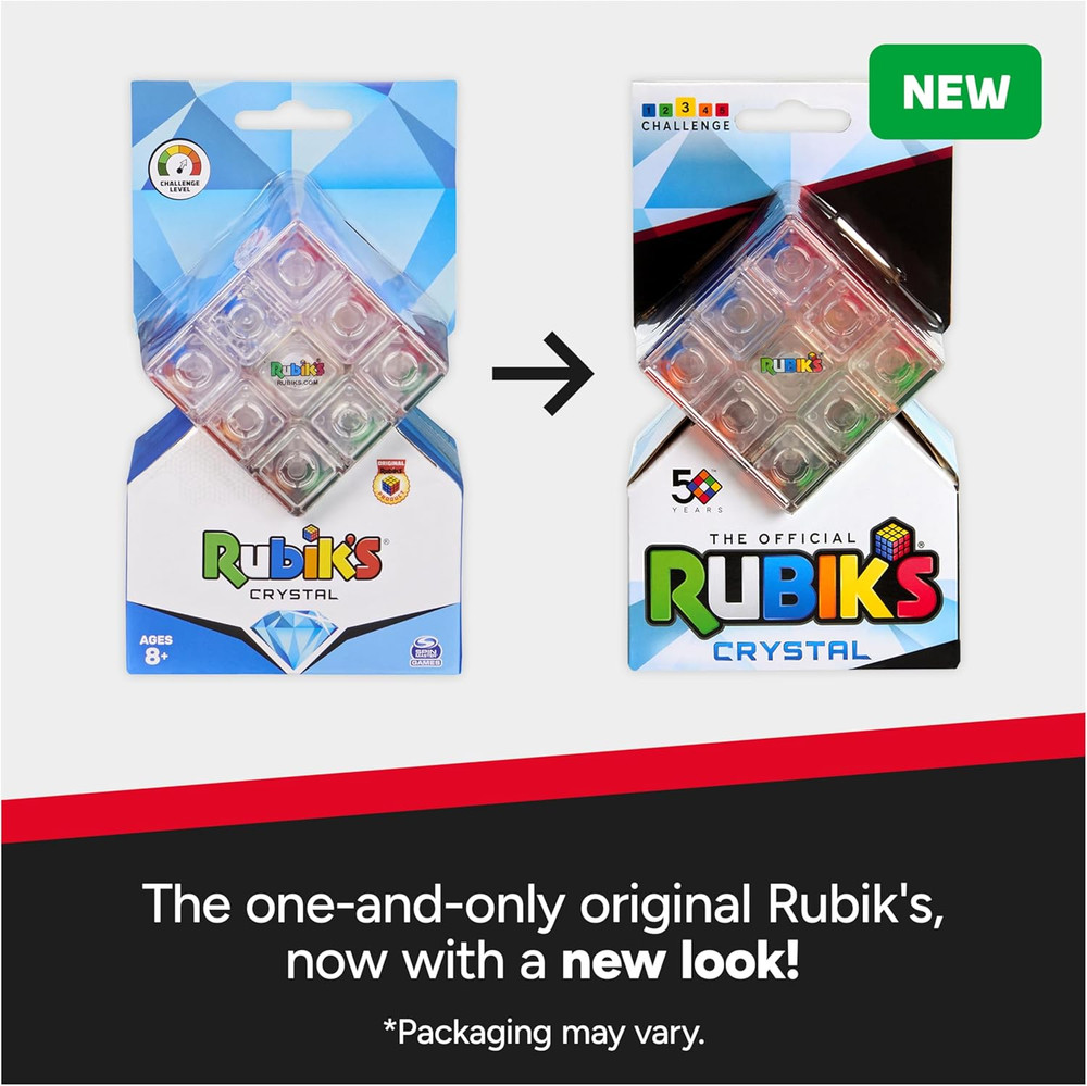 Rubik’S Cube, Crystal Cube, Transparent 3X3 Color-Matching Puzzle Game, Problem-