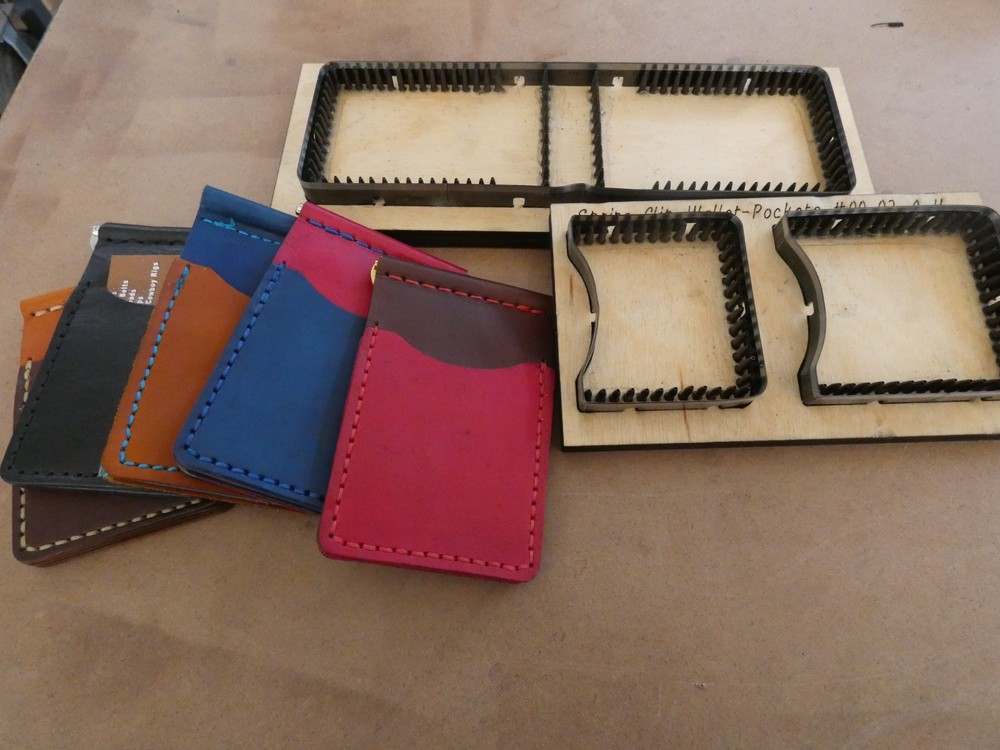 Leather Spring Clip wallet Kit-HAND STITCH