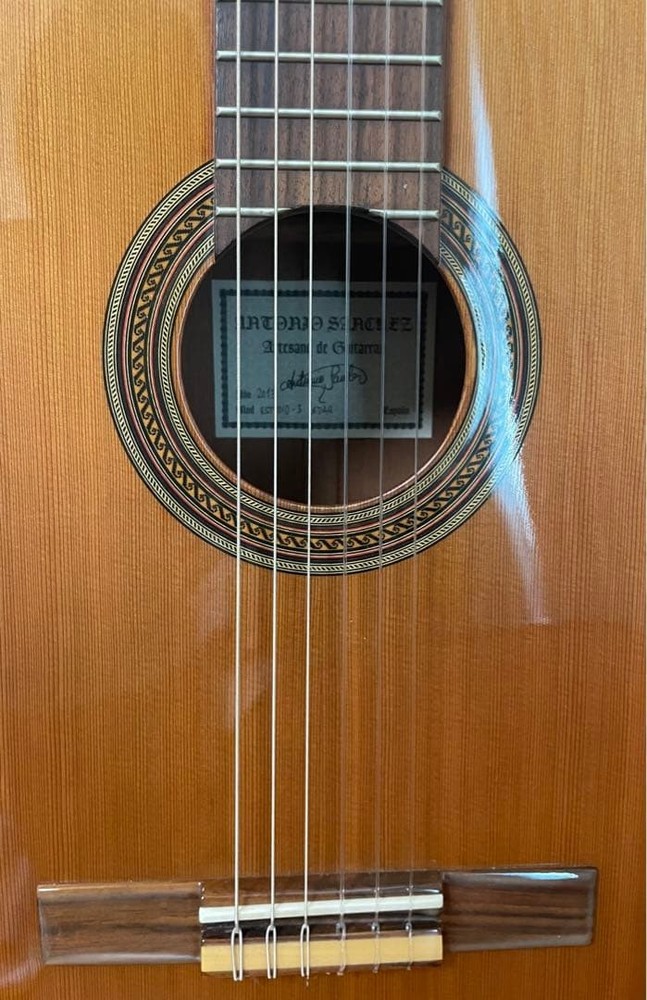 Antonio Sanchez Classical Guitar With Case, Cedar Top, 2013 Model