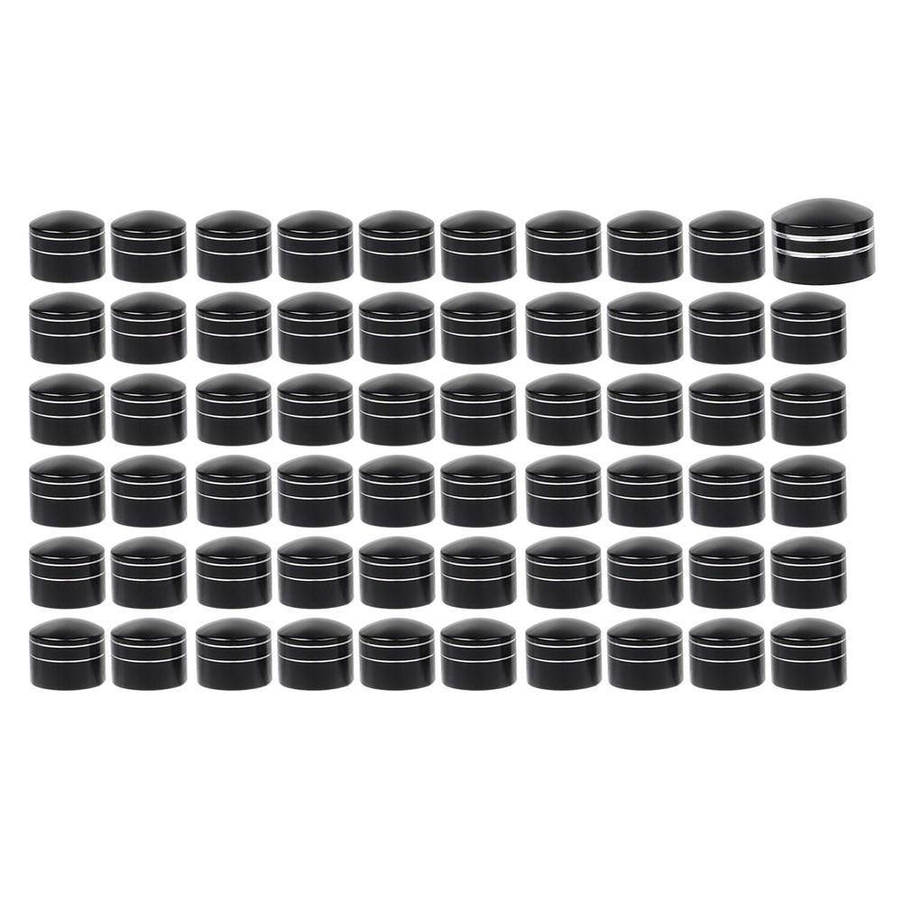 Black Cut Black Engine Bolt Covers For Harley Street Electra Glide FLHTK FLHTCU