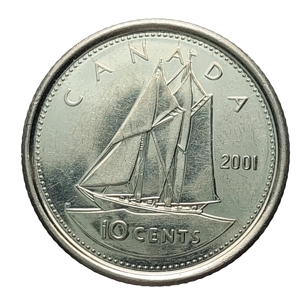 Canada 10 Cents 2001 Coin Z1473
