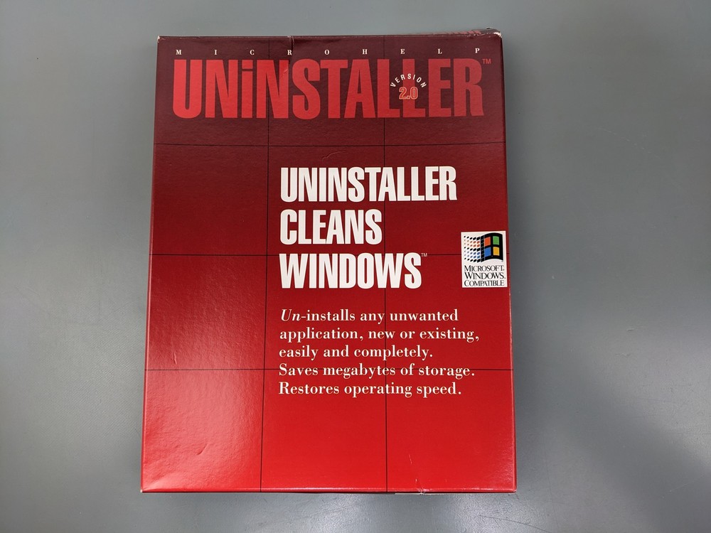 MicroHelp Uninstaller 2.0 ~ Retro PC Cleaner Software
