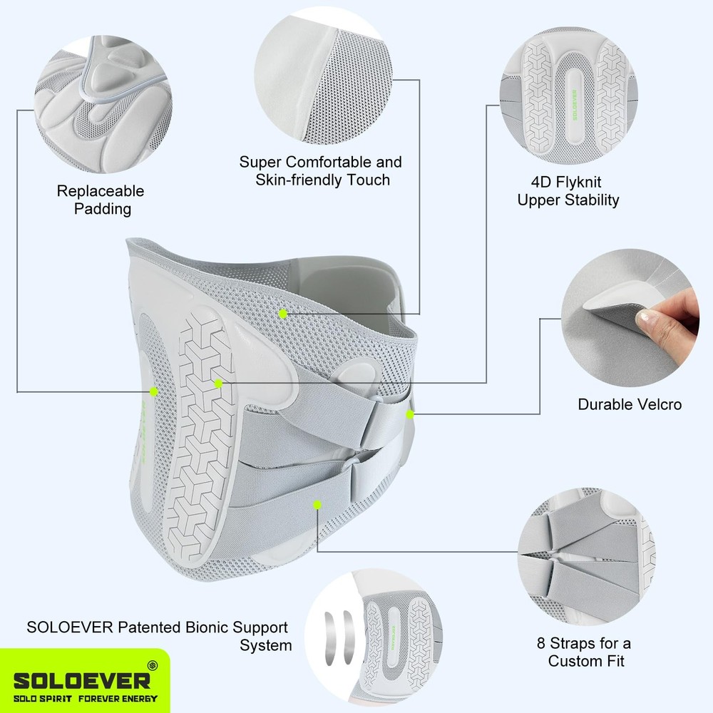 Back Brace for Lower Back Pain Relief with Bionic Support System[Stronger Sup...