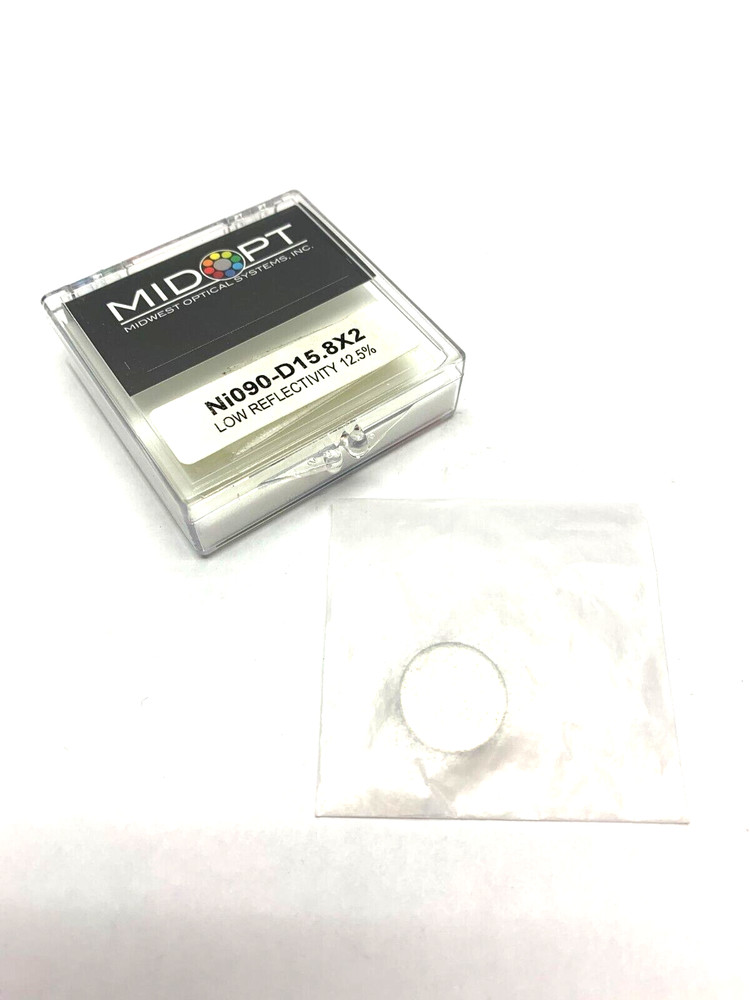 Midopt Ni090-D15.8X2 Neutral Density Filter Low Reflectivity 12.5% Trans.