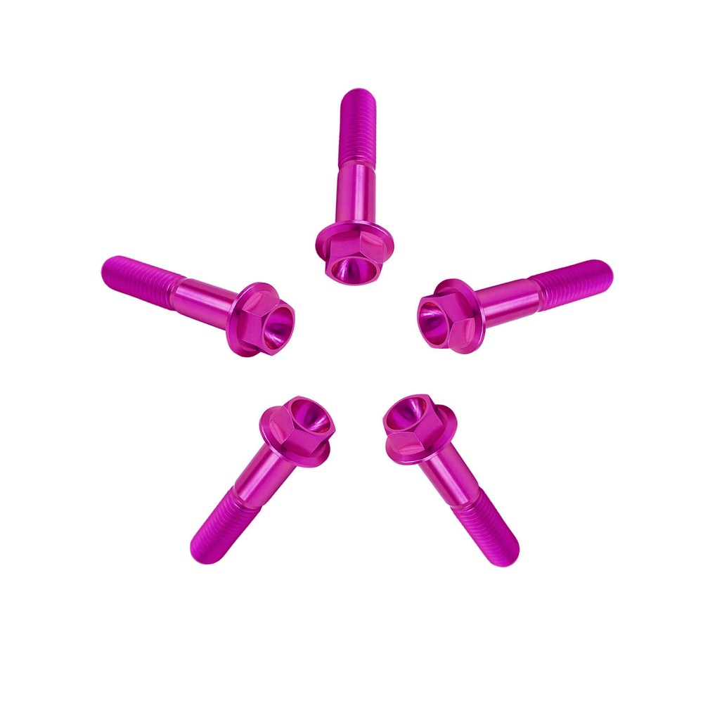 M6 Bolt Titanium Flanged Bolt Rison Titanium Flanged Bolt Titanium Hex Bolt 1PCS