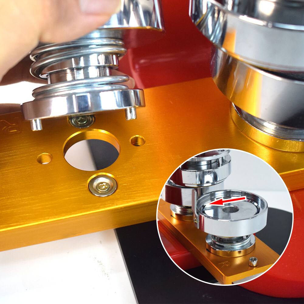 58mm 2.3" Button Maker Badge Press 100 Pcs Circle Cutter Manual Making Machine