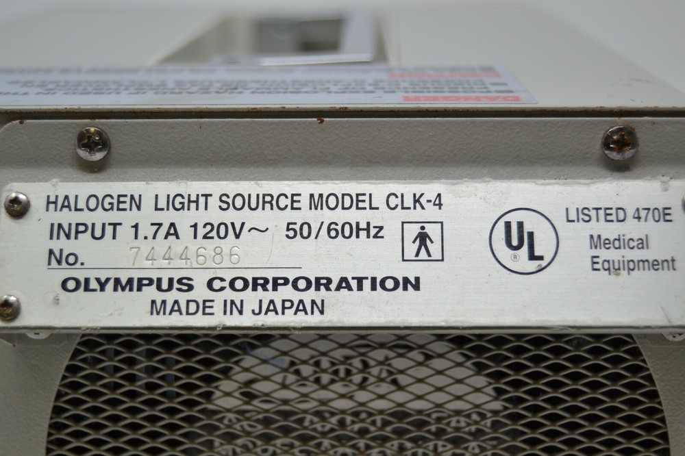 OLYMPUS CLK-4 HALOGEN LIGHT SOURCE SYSTEM COMPACT USED ENDOSCOPY SCOPE EQUIPMENT