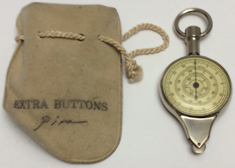 Vintage Hoffritz Germany Opisometer Map Measure Mileage Converter Drafting Tool