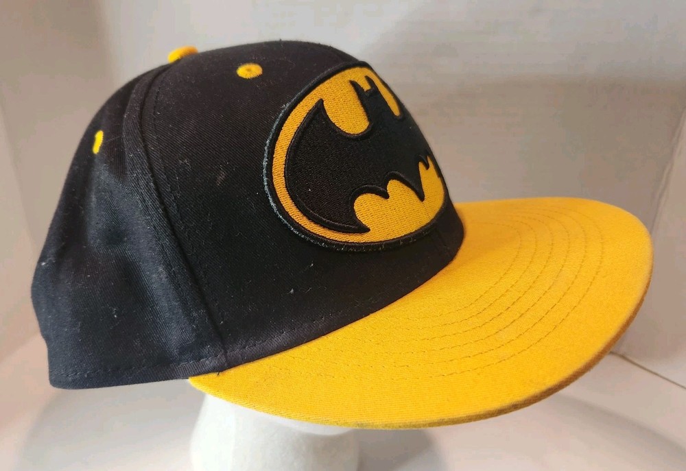 Batman DC Comics Original Hat Embroidered Patch Logo Flat Brim Adj Snapback New