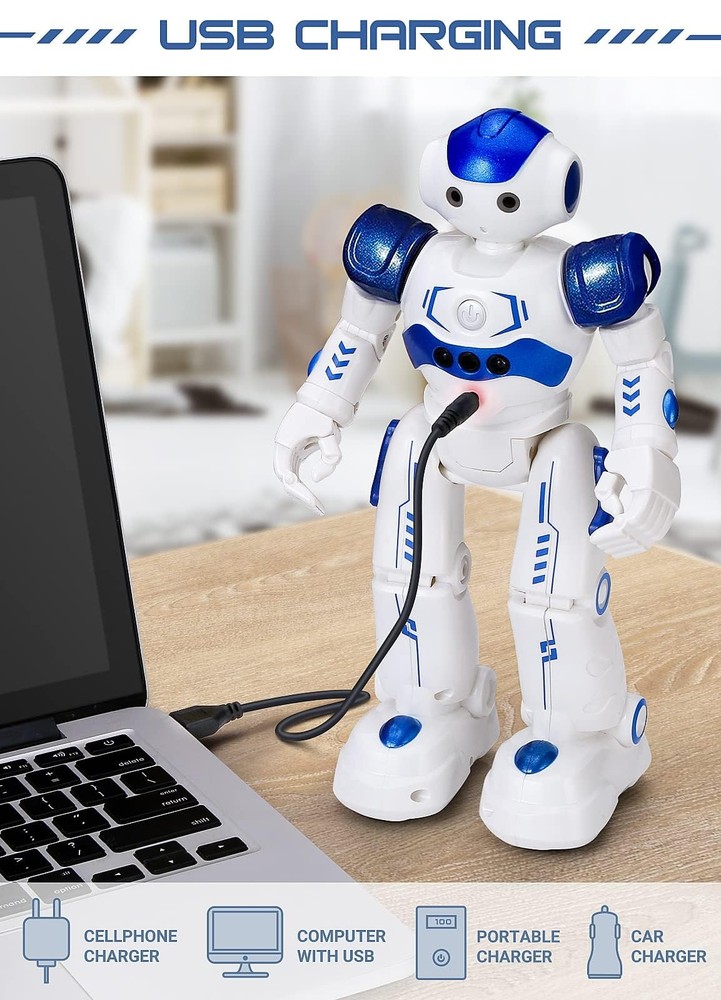RC Robot Toys for Kids, Gesture & Sensing Programmable Remote Control Smart R...