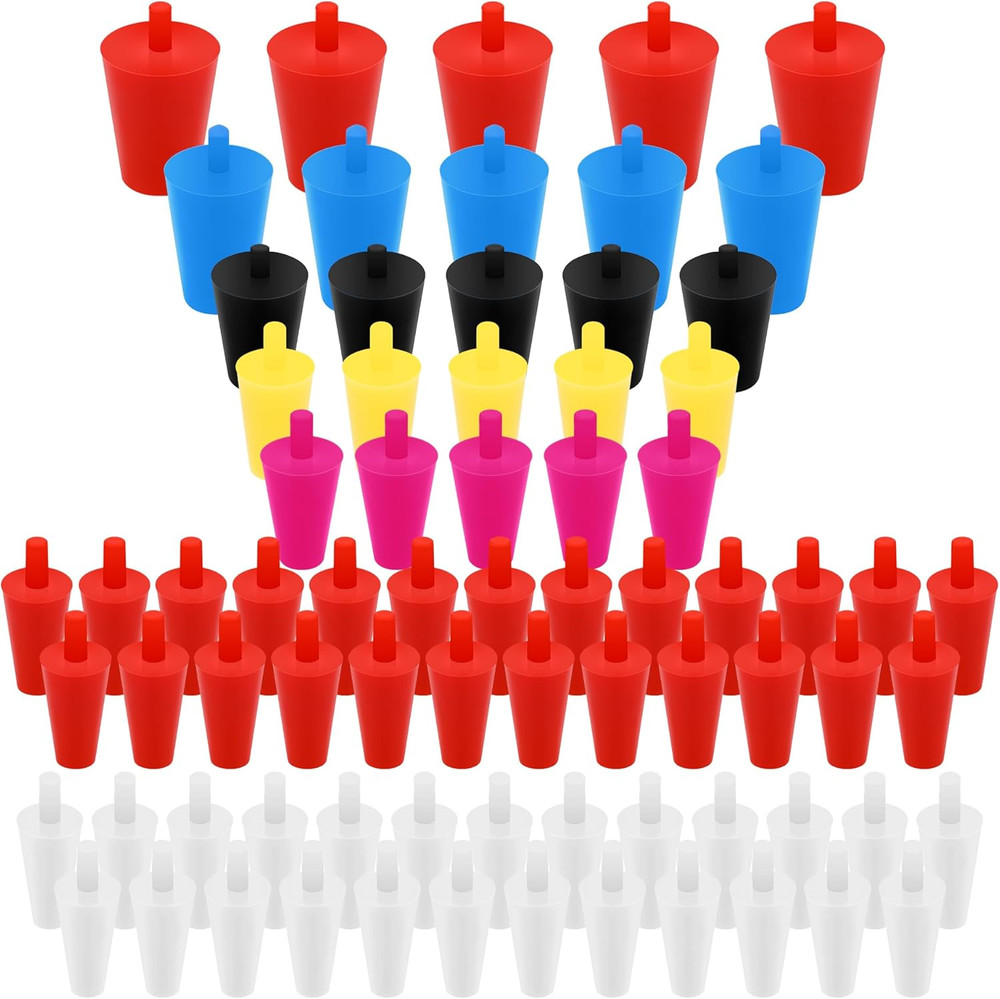 75 PCS Lab Rubber Stoppers Coldairsoap Water Table Hole Plugs 7 Multiple Sizes