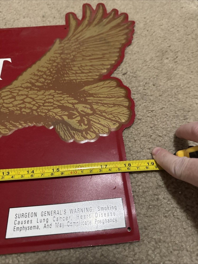 Vintage Tin Winston Select Cigarettes Thermometer Missing Therm