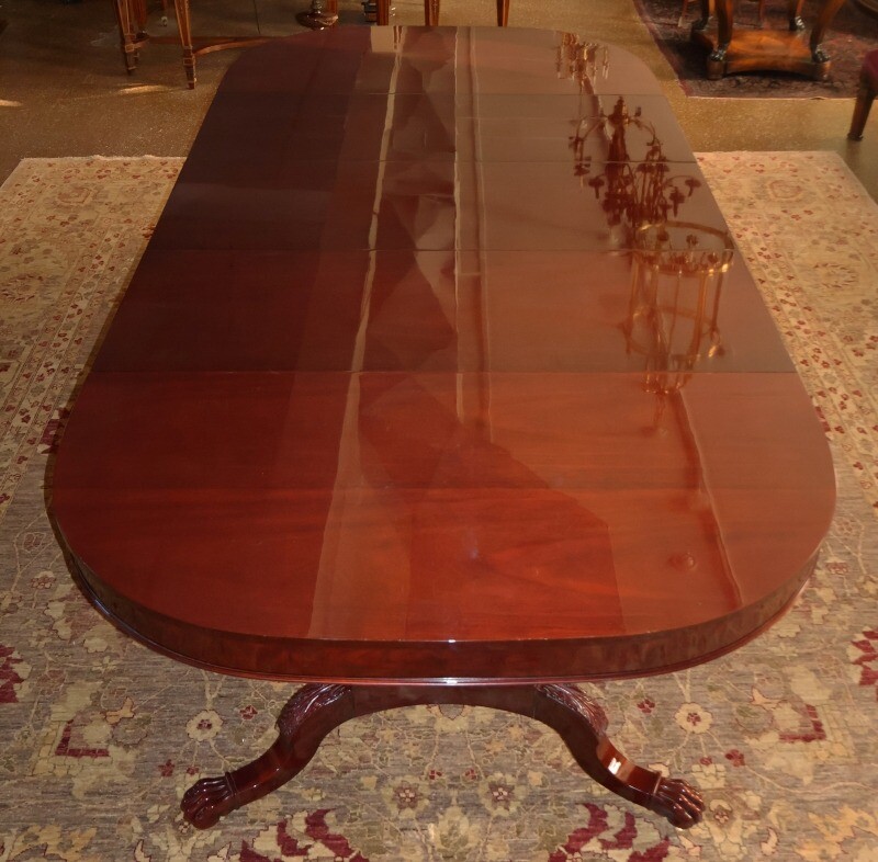 Kindel Winterthur Collection Mahogany Three Leaf Conference Dining Room Table