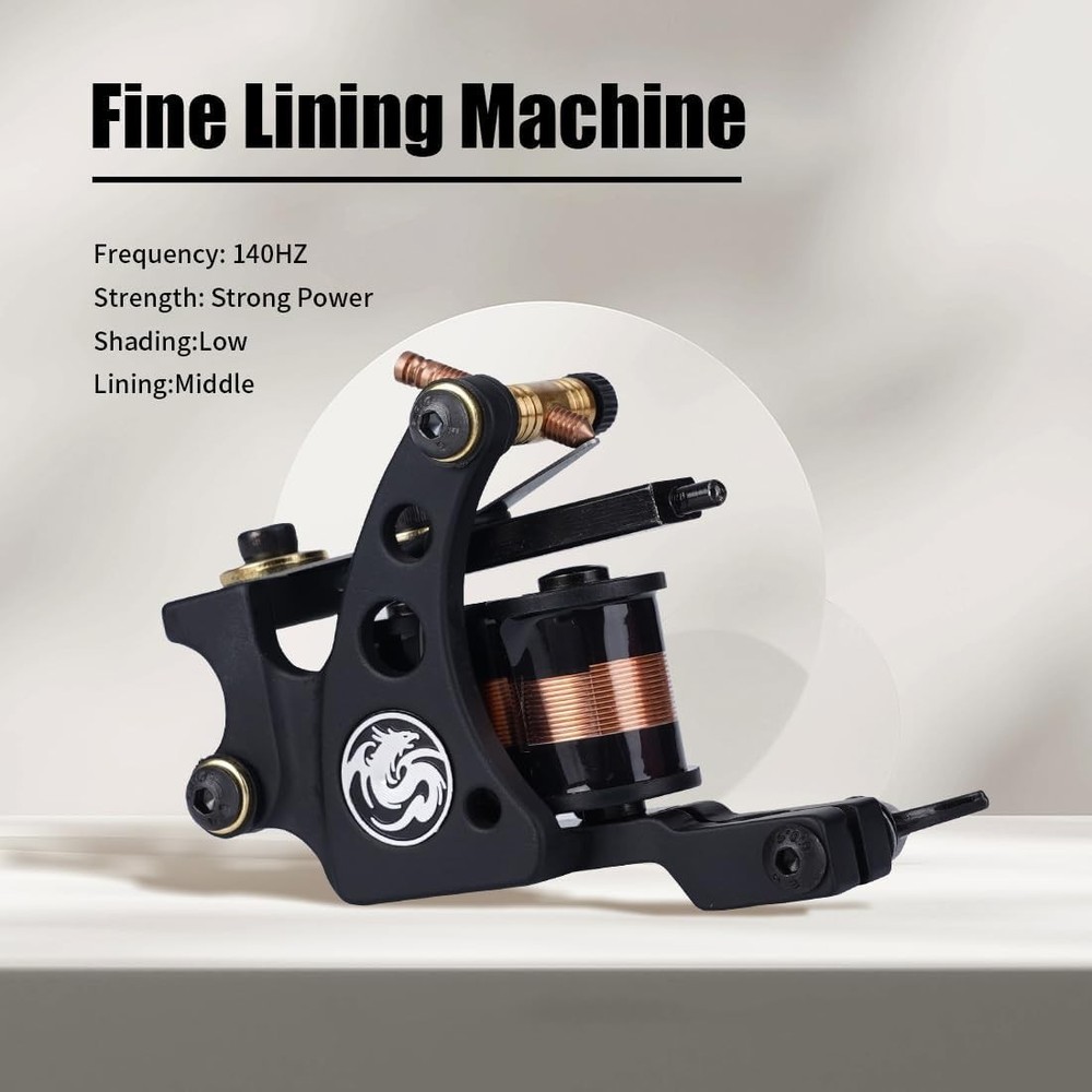 Beginner-Friendly Tattoo Kit with Two Pro Machines, Ink & 20 Sterilized Needles
