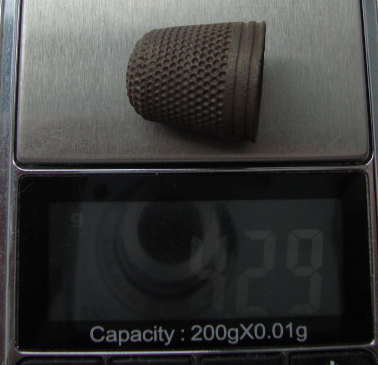 Antique Old Brass Thimble M