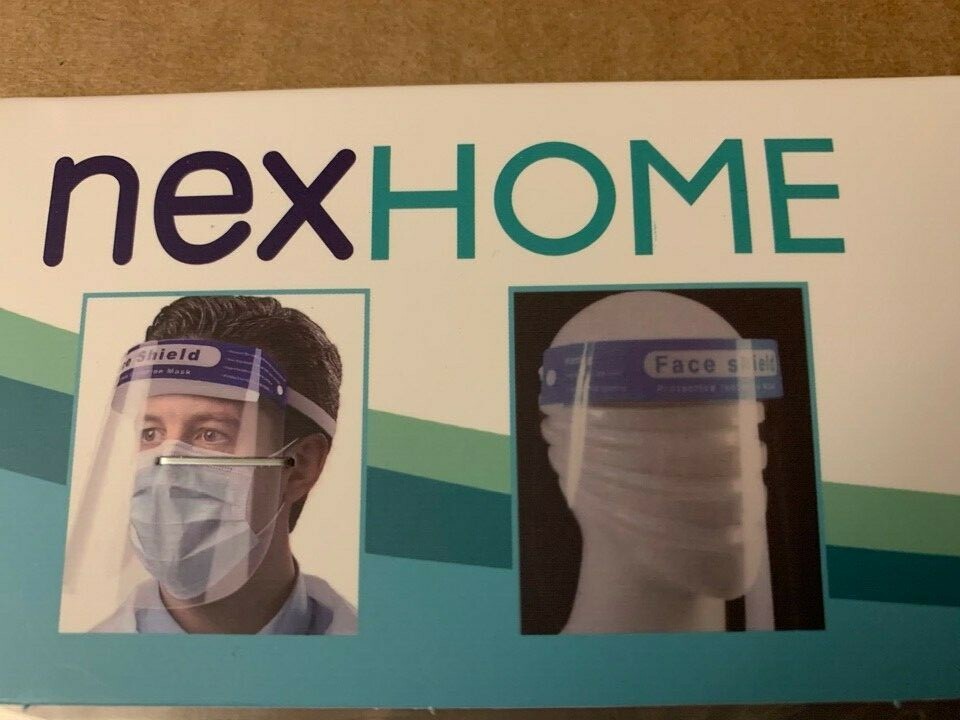 NexHome Plastic Anti-Fog Protection Face Shield 5-PACK