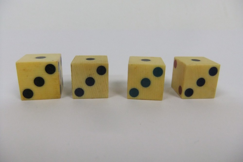 Grained Celluloid Cheaters Illegal Casino Dice