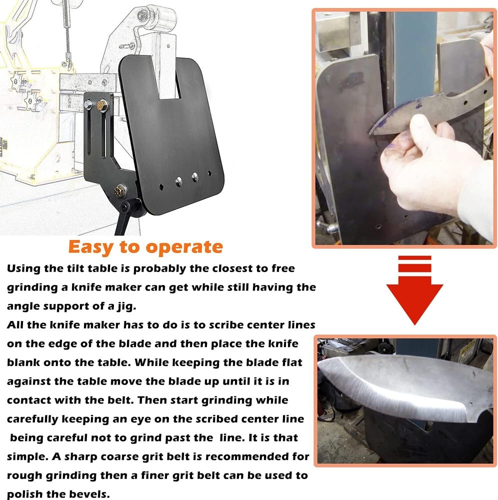 BELT GRINDER TILT TABLE