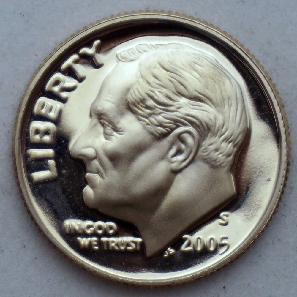 2005-S Proof Roosevelt Dime