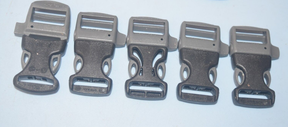 35 Various sizes & styles of Strap Adjustable Buckle Plastic Side Release Clips