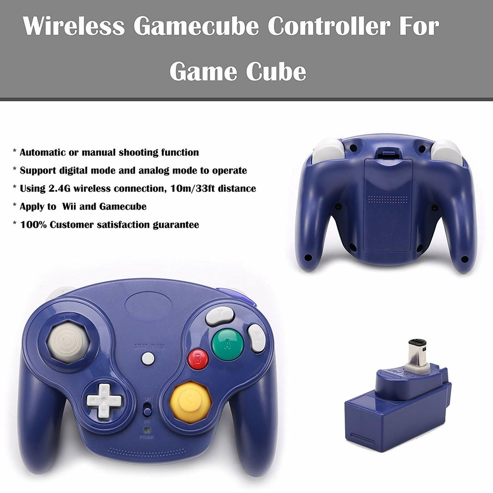 Wired/Wireless GameCube Remote Gamepad Controller for Nintendo NGC GC Console