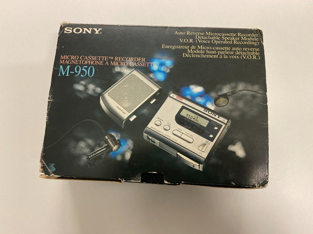 Sony M-950 Micro Cassette Recorder with Detachable Speaker Module