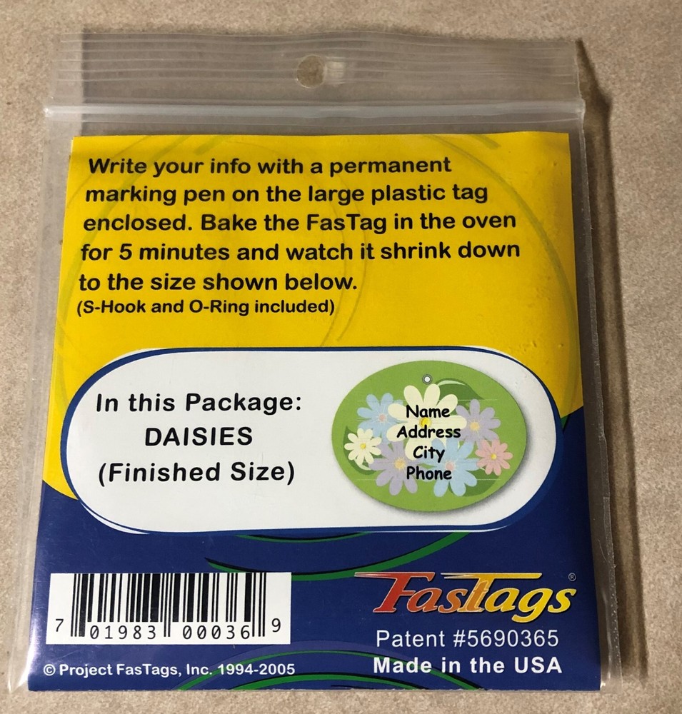 FasTags, the dog tag that shrinks "Daisies"