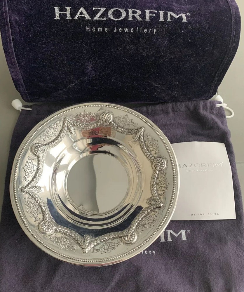 Hazorfim Candy Bowl Hallmarked Sterling Silver 925