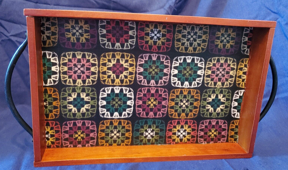 Upcycled wooden decorative tray