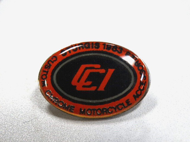 1983 Sturgis Custom Chrome Motorcycle Accessories Vest/Lapel Pin