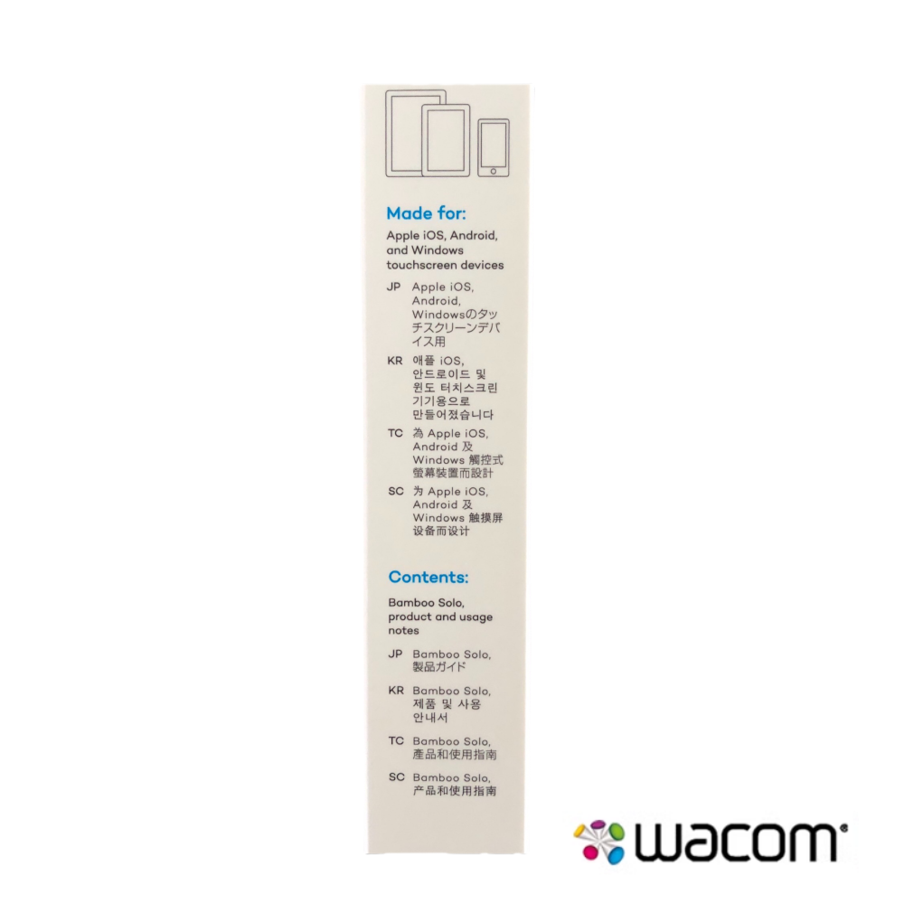 Wacom Bamboo Solo (4th Generation) Essential Stylus CS190K - Black