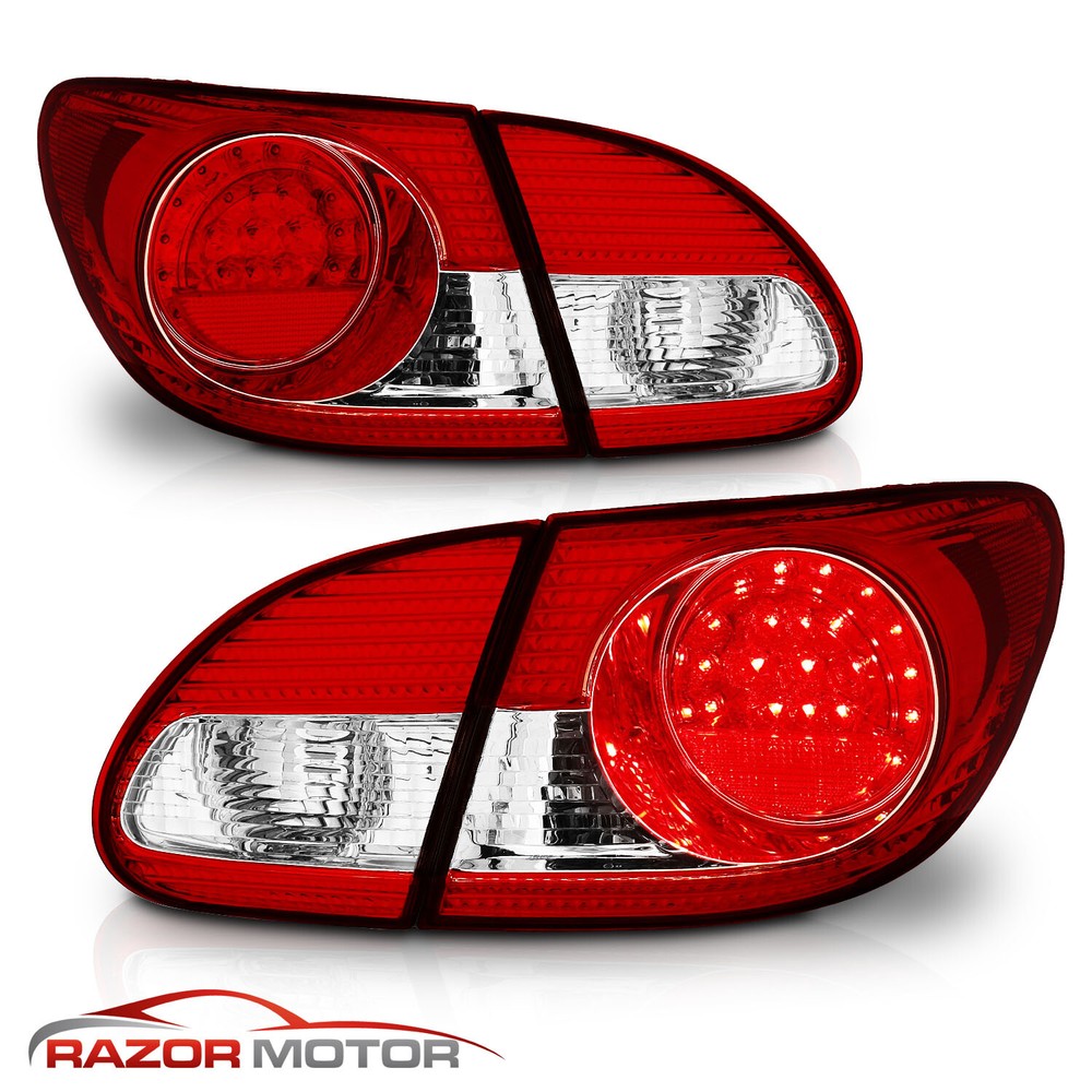 [LED Style]For 2003 2004 2005 2006 2007 2008 Toyota Corolla Tail Lights