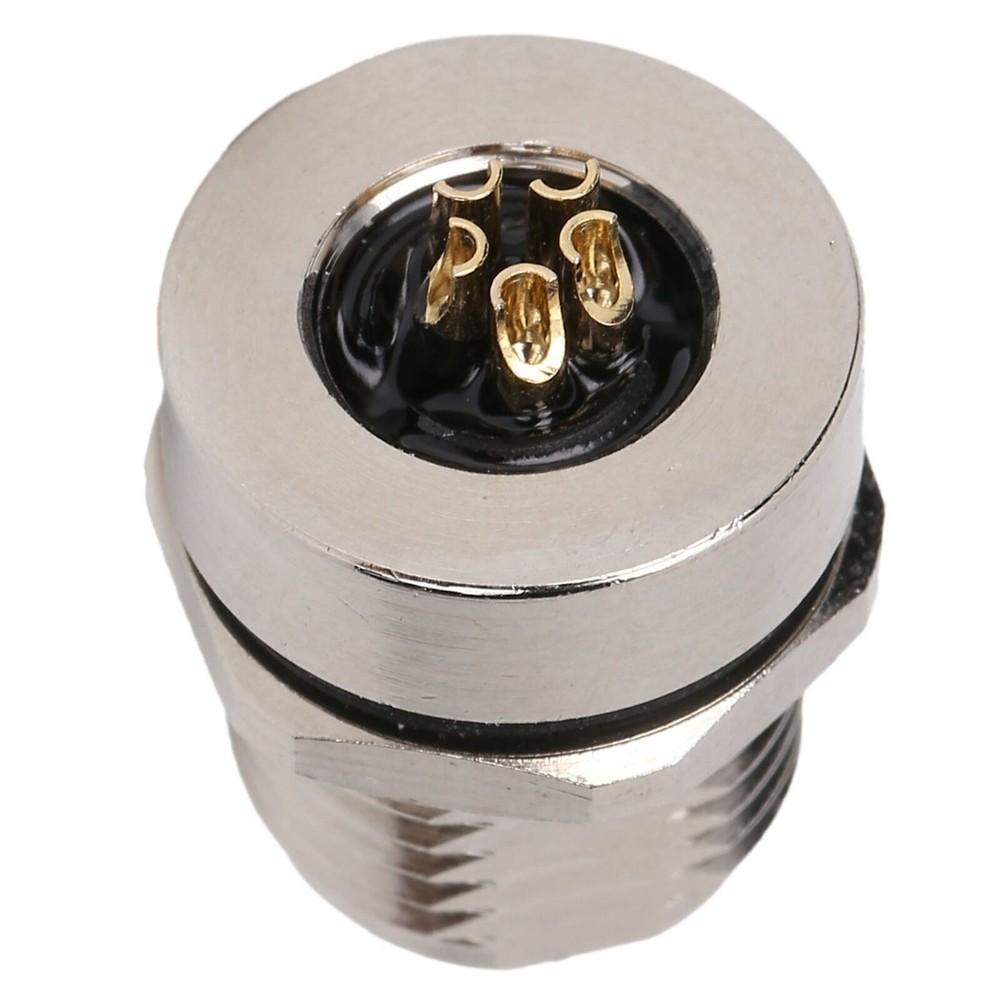 M8FS5 Panel Mounted Socket M8 IP67 Waterproof Connector 5pin Plug Adapter