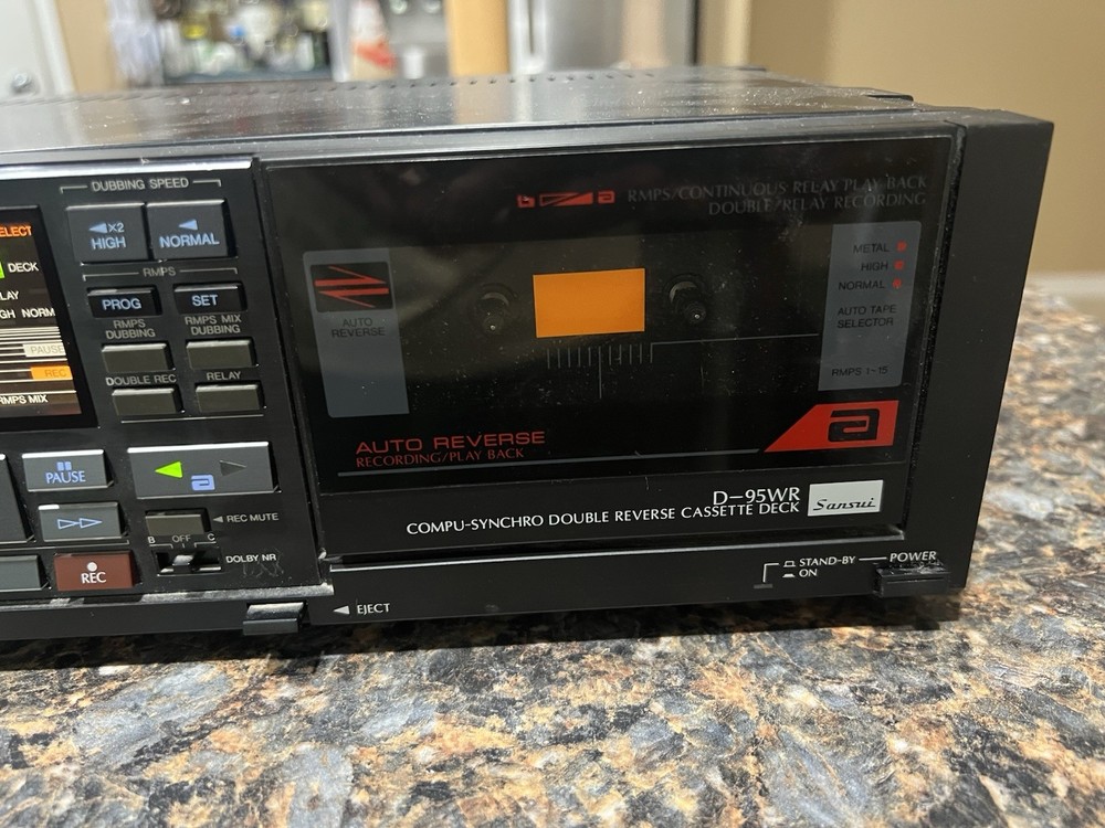 Sansui D-95WR Compu-Synchro Double Reverse Cassette Deck