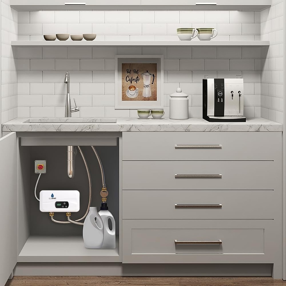 EcoSmart 6500W (6.5kW) Tankless Electric Water Heater, 220V, 30 Amp,