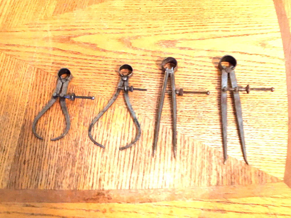 4 ~  Starrett & Miller FALLS Toolmakers Spring Dividers