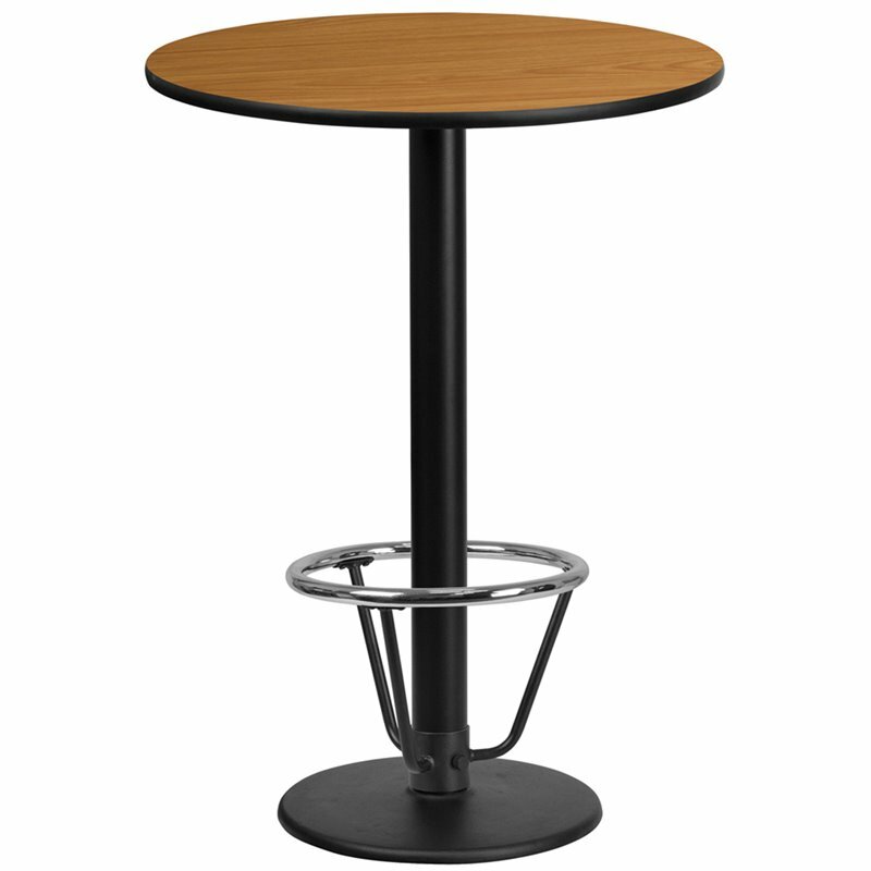 Flash Furniture 24Rd Laminate Table-Rd Base In Natural