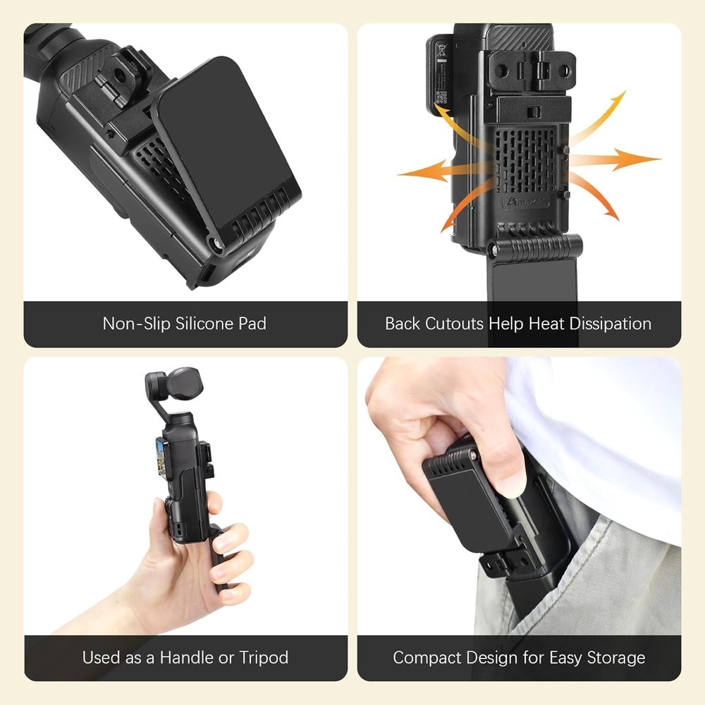 Adjustable Magnetic Mount Stand for DJI Osmo Pocket 3 - Secure & Versatile