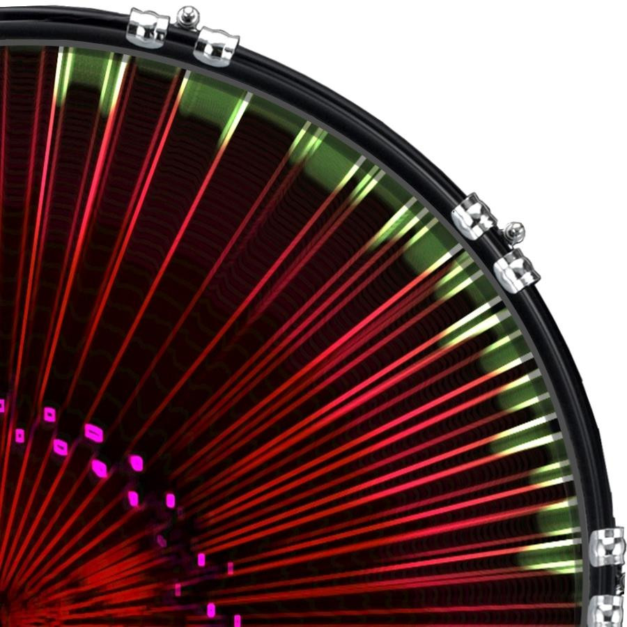 20" Custom Bass Kick Drum Front Head Graphical Explosive 13