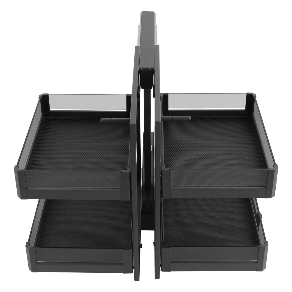 2 Tiers Blind Corner Kitchen Cabinet Organizer Pull Out Kitchen Cabinet Basket