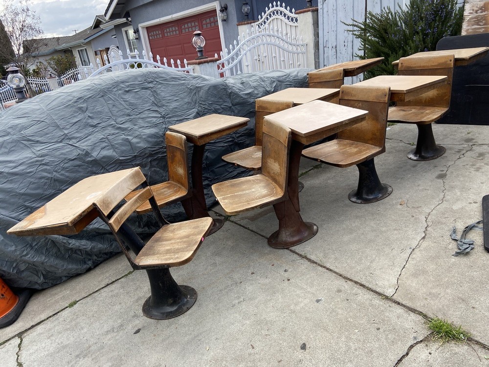 Antique ELEMENTARY SCHOOL DESKs
