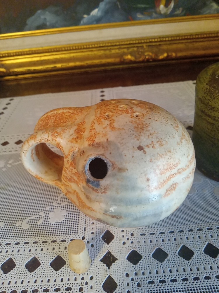 Vintage Handcrafted Stoneware/Clay Rustic Studio Art Pottery Shakers