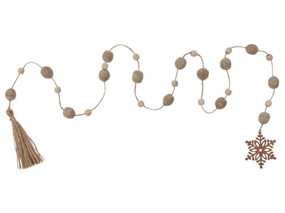 Snowflake And Tassel Garland