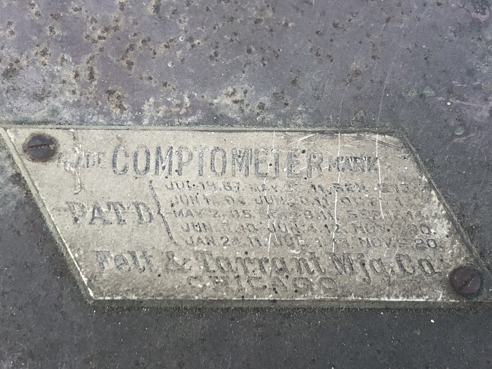 Vintage Comptometer Adding Machine Felt And Tarrant Mfg Co Chicago