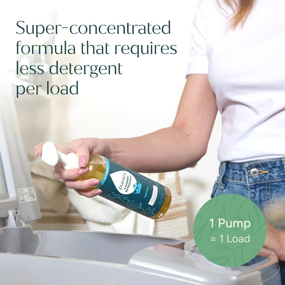 Laundry Detergent Refill - Enzyme-Powered Liquid Laundry Detergent Concentrate,