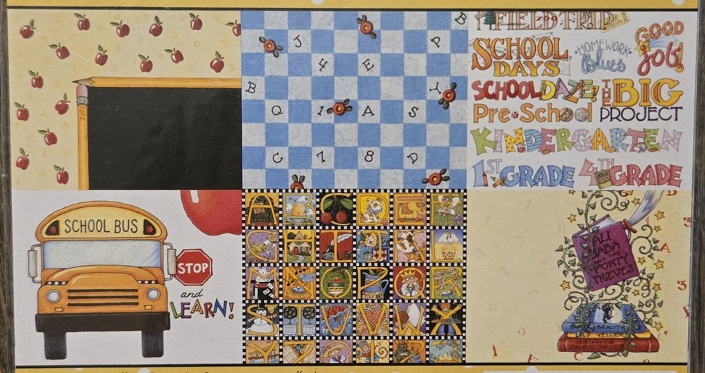 Mary Engelbreit ME Paper Pack 12 Sheets School Learning Studio18 Mary & Co 2013