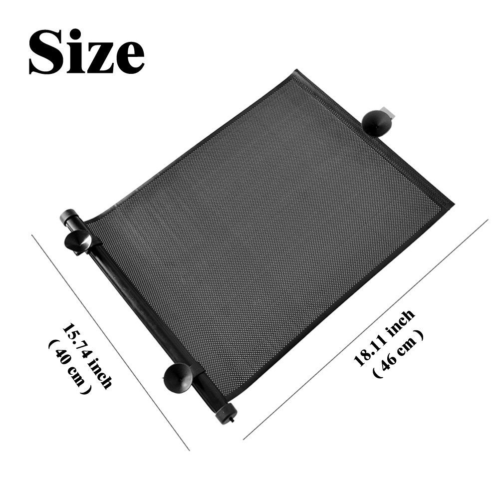 Pair Car Window Sun Shade Roller Blind Screen Protector Baby Kids Side Sun Visor