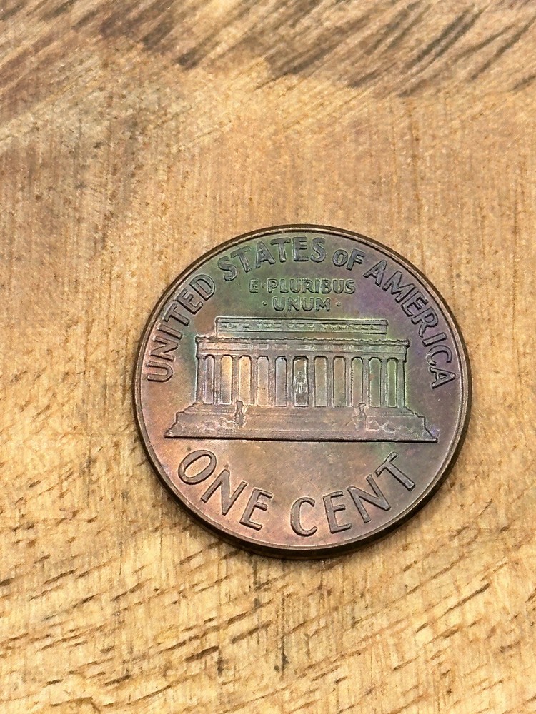 1969 D LINCOLN PENNY Toned #6299